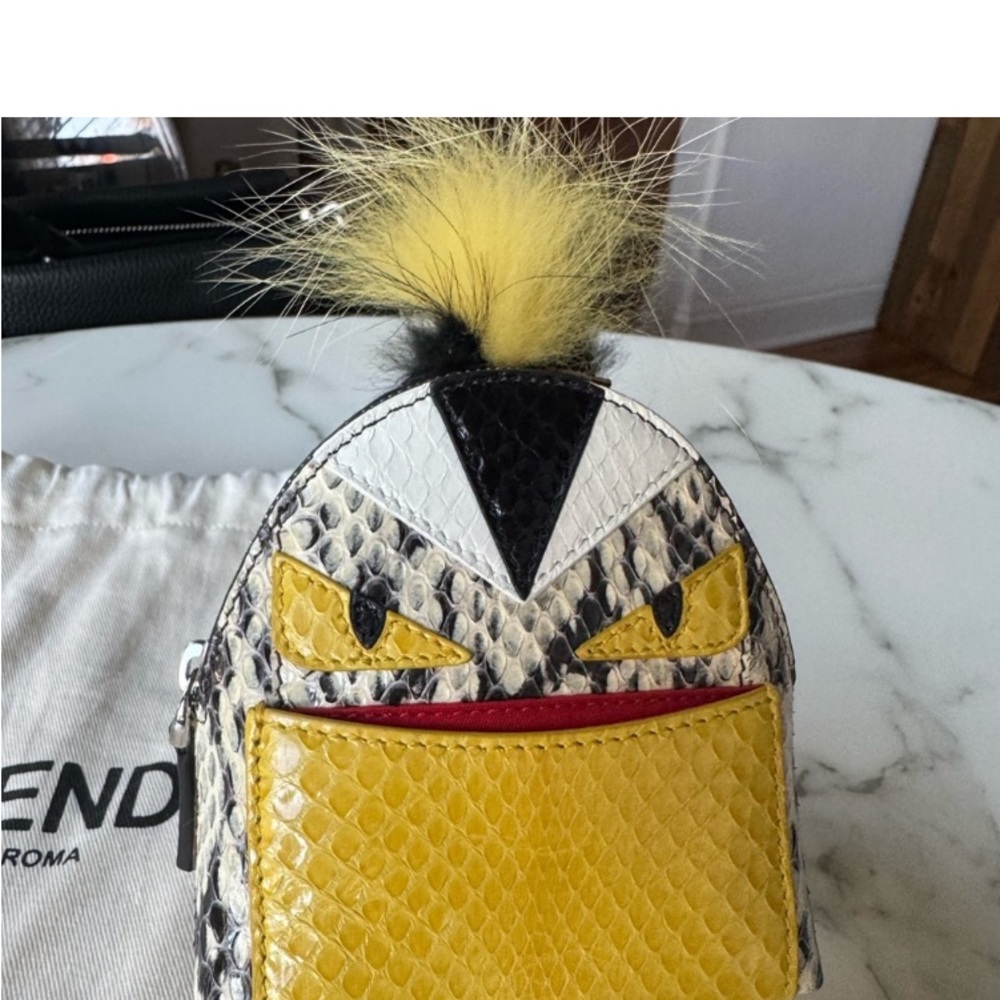 Fendi Bugs Nwot Backpack Charm Python - image 6
